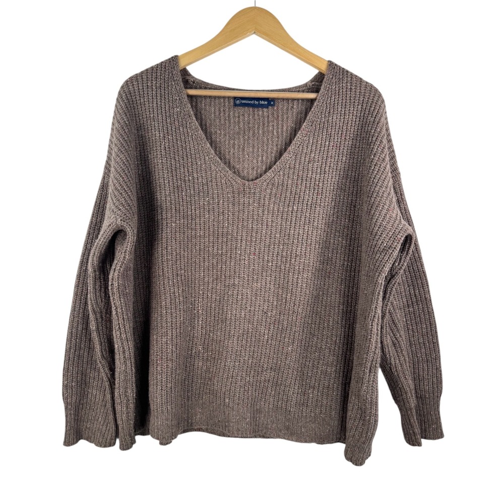 United‎ by Blue lagen look relaxed sweater recycled wool blend 90s sz M